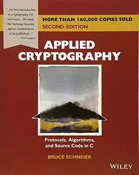 Couverture du produit · Applied Cryptography: Protocols, Algorithms, and Source Code in C
