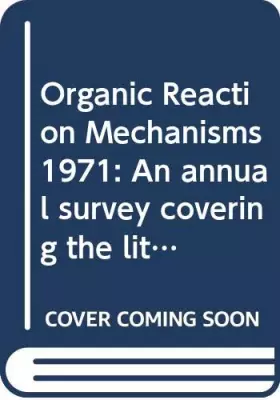 Couverture du produit · Organic Reaction Mechanisms