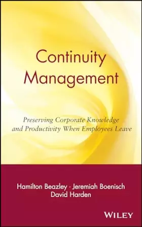 Couverture du produit · Continuity Management