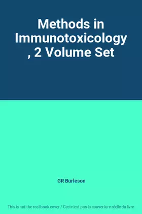 Couverture du produit · Methods in Immunotoxicology , 2 Volume Set