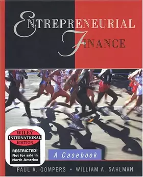 Couverture du produit · Entrepreneurial Finance : A Casebook