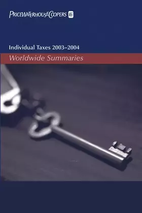 Couverture du produit · Individual Taxes 2003-2004: Worldwide Summaries