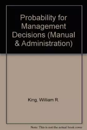 Couverture du produit · Probability for Management Decisions