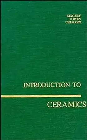 Couverture du produit · Introduction to Ceramics