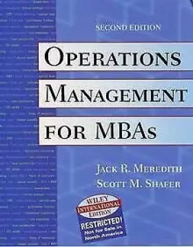 Couverture du produit · Operations Management for MBAs