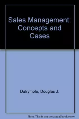 Couverture du produit · Sales Management: Concepts and Cases