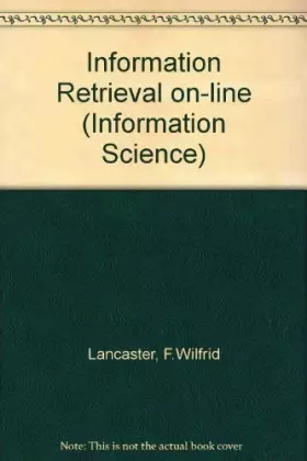 Couverture du produit · Information Retrieval on-line