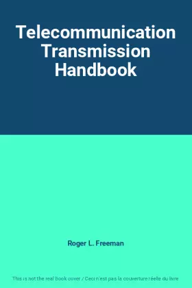 Couverture du produit · Telecommunication Transmission Handbook