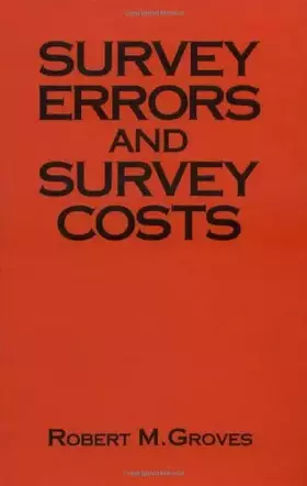 Couverture du produit · Survey Errors and Survey Costs