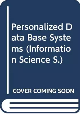 Couverture du produit · Personalized Data Base Systems