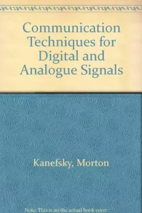 Couverture du produit · Communication Techniques for Digital and Analogue Signals