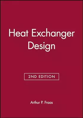 Couverture du produit · Heat Exchanger Design