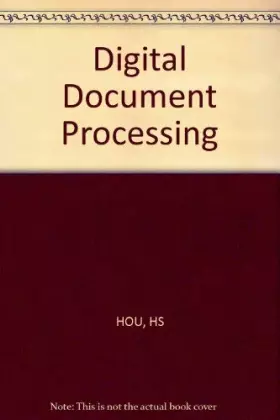 Couverture du produit · Digital Document Processing