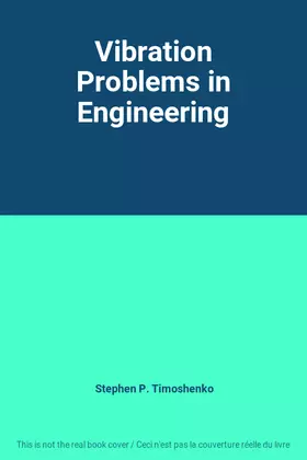 Couverture du produit · Vibration Problems in Engineering