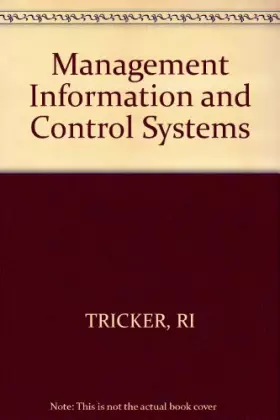 Couverture du produit · Management Information and Control Systems