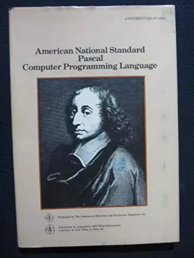 Couverture du produit · IEEE Standard Pascal Computer Programming Language