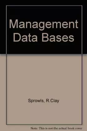 Couverture du produit · Management Data Bases