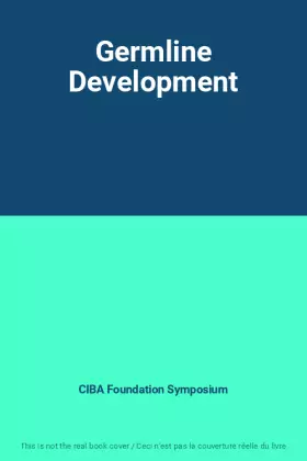 Couverture du produit · Germline Development