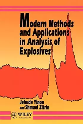Couverture du produit · Modern Methods and Applications in Analysis of Explosives