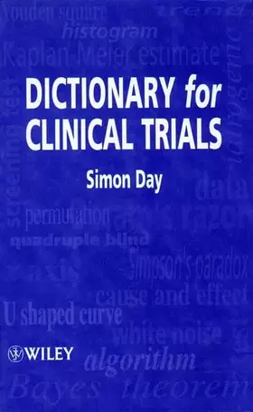 Couverture du produit · Dictionary for Clinical Trials