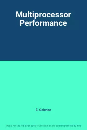 Couverture du produit · Multiprocessor Performance