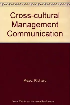 Couverture du produit · Cross-Cultural Management Communication