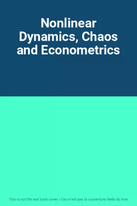 Couverture du produit · Nonlinear Dynamics, Chaos and Econometrics