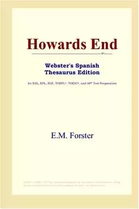 Couverture du produit · Howards End (Webster's Spanish Thesaurus Edition)