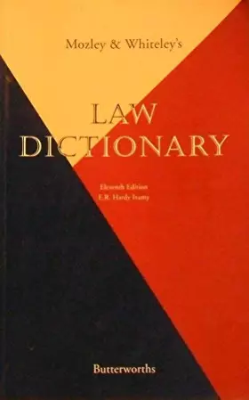 Couverture du produit · Mozley and Whitele's Law Dictionary