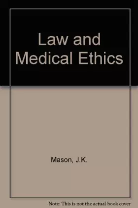 Couverture du produit · Law and Medical Ethics
