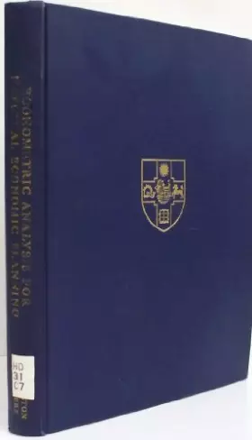 Couverture du produit · Econometric Analysis for National Economic Planning (Colston Papers)