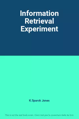 Couverture du produit · Information Retrieval Experiment