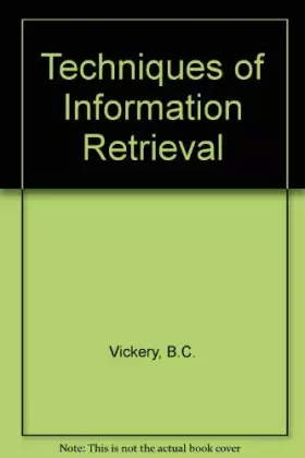 Couverture du produit · Techniques of Information Retrieval