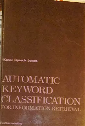 Couverture du produit · Automatic Keyword Classification for Information Retrieval