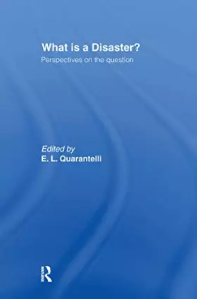 Couverture du produit · What is a Disaster?