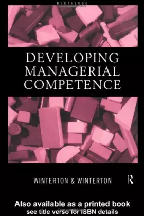 Couverture du produit · Developing Managerial Competence