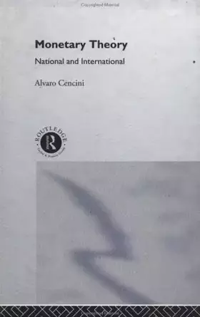 Couverture du produit · Monetary Theory: National and International