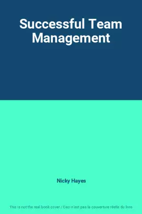 Couverture du produit · Successful Team Management