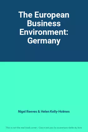 Couverture du produit · The European Business Environment: Germany