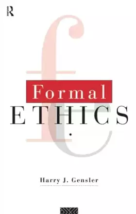 Couverture du produit · Formal Ethics (Inter-American Dialogue Book)