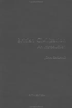 Couverture du produit · British Civilization: An Introduction