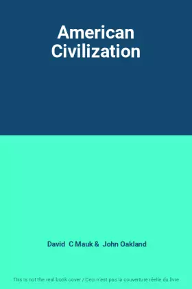 Couverture du produit · American Civilization
