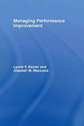 Couverture du produit · Managing Performance Improvement