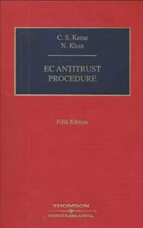 Couverture du produit · EC Antitrust Procedure