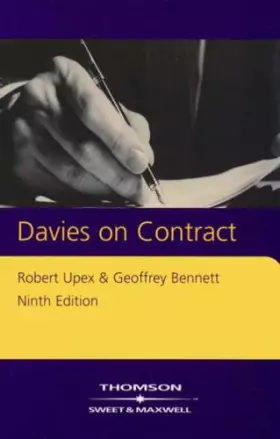 Couverture du produit · Davies on Contract