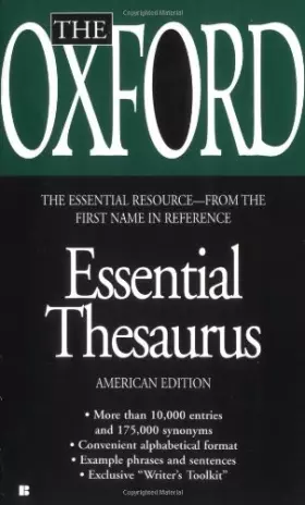 Couverture du produit · The Oxford Essential Thesaurus