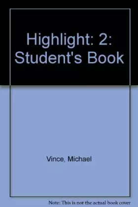 Couverture du produit · Highlight pre-intermediate. Student's book
