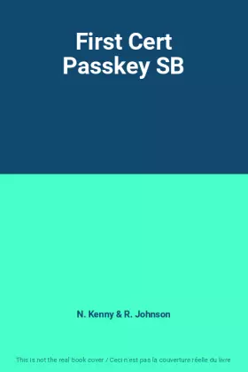 Couverture du produit · First Cert Passkey SB