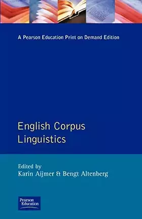 Couverture du produit · English Corpus Linguistics