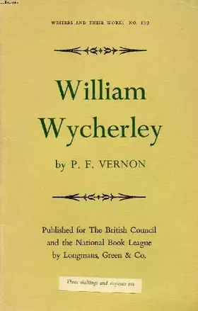 Couverture du produit · William Wycherley